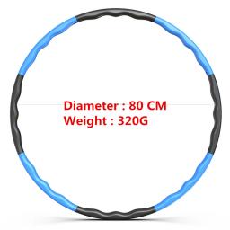Aro de exercício fitness portátil, 8 seções removíveis, para crianças, equipamento para treino da cintura, para exercícios de condicionamento físico - Image 4