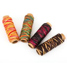 Lmdz fio encerado de couro em 6 cores, linha para costura, artesanato, faça você mesmo, 50m, d - Image 3