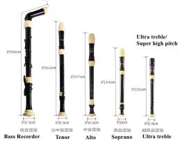 Profissional Dizi Recorder Flauta Set, Soprano, Alto, Tenor, Baixo, Barroco, 8 Buracos, Flauta Vertical Chinês, Dizi Clarinete - Image 3
