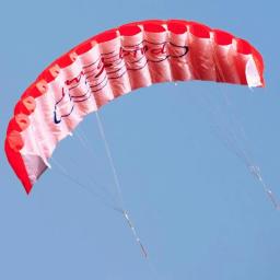 Linha dupla pipas voando esportes praia diversão ao ar livre dupla linha dublê parafoil pára-quedas arco-íris esportes pipa de praia ao ar livre kitesurf - Image 3