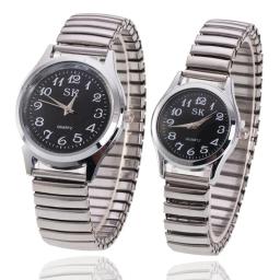 Relógio masculino e feminino com pulseira para expansão, relógio de quartzo para homens e mulheres, presente de dia dos namorados - Image 1