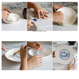 Adesivo de porcelana para artesanato, papel de transferência com argila e cerâmica, flor, alta temperatura, acessórios de pintura faça você mesmo xj33 - Image 6