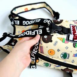 Mochila Transportadora de Animais Frente e Traseira, Bolsa Conforto, Transportadora para Cães e Gatos, Pequeno Animal, Frente e Ombro, Viagem, Buldogue Francês, Carregando - Image 5