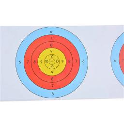 Papel de tiro com arco e flecha, acessórios de treinamento de tiro com arco e flecha com ponto triplo de 16*58cm, 10/peças - Image 3