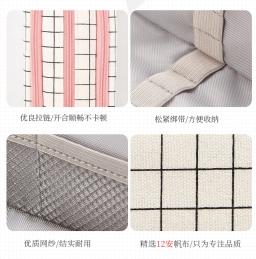 Pensil saco estacionário kawaii multi compartimentos caixa de lápis 3 zíperes caneta bolsa organizador grade quadrada cosméticos armazenamento titular em - Image 6