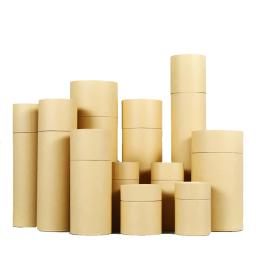 Latas de papel kraft personalizadas, tubo de papelão para camiseta cilíndrica, presente, chá, vinho tinto, mouse, caixa de embalagem - Image 2