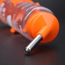 Garrafa de fonte de água automática para pet, portátil, 250ml, bebida, inoxidável, design de contas, aço, garrafa de coelho, hamster - Image 5