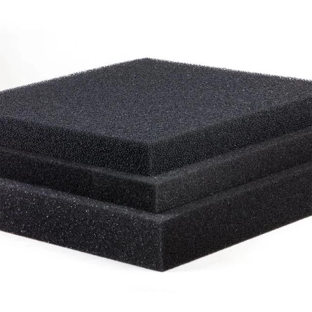 Filtro Bioquímico Reutilizável para Aquários e Lagoas - Espuma Purificadora de Água em Preto