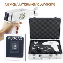Ferramentas de ajuste de quiropraxia elétrica correção arma coluna muscular relaxar alívio da dor cervical terapia quiropraxia conjunto arma - Image 1