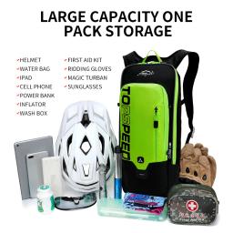 6l saco de ciclismo de homens e mulheres para ciclismo mochila de bicicleta impermeável e respirável, saco de água de bicicleta, capacete de bicicleta - Image 2