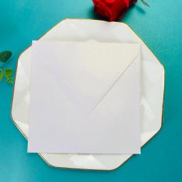 Pérola Envelope com Impressão Flor Personalizada, Convite De Casamento, Saco De Endereço De Retorno, Mailing, 120g, A7, 190x130mm, 50Pcs - Image 5