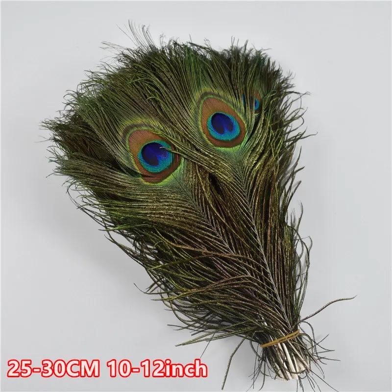 Penas de pavão reais naturais para artesanato, penas longas, pena de pavão, decoração de jóias, carnaval, 50pcs por lote - Image 1