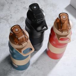 500ml/680ml esporte de aço inoxidável duplo balão de vácuo portátil de escalada ao ar livre garrafa térmica copo de isolamento de chá de café - Image 3