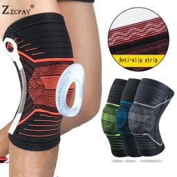 Joelheira acolchoada esportiva, suporte de joelheira para corrida, esportes, vôlei, basquete, proteção e segurança, joelheiras para ciclismo, 1 peça - Image 1
