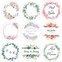 Adesivo com design personalizado, adesivo com logo para festa de aniversário, casamento, etiqueta autoadesiva - Image 1