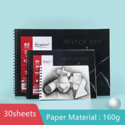 30 folhas de papel de aquarela para desenho, a3/a4/a5, lápis colorido, material escolar de arte de alta qualidade - Image 1