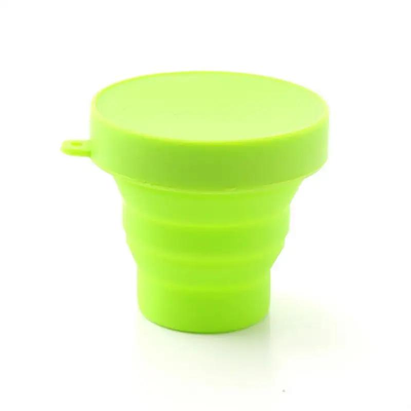 Aço inoxidável Silicone Copos Dobráveis Retráteis, Copos de Café Dobráveis Telescópicos, Copa de Água Esporte ao ar livre, Travel Cup, 170ml - Image 1