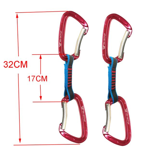 Escalada Rápida e Segura: Mosquetão Bent Profissional com Extensão de 22KN para Montanhistas