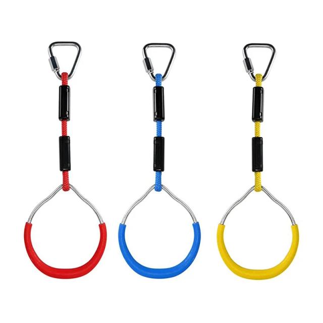 Anéis de Balanço ao Ar Livre para Crianças: Acessórios de Ginástica e Escalada para Brincadeiras e Fitness no Jardim