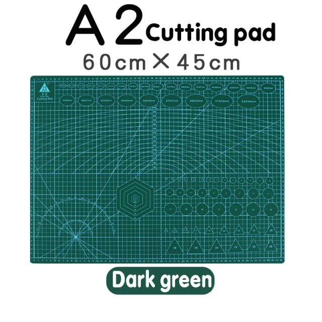 Placa de Corte Dupla Face A2 Auto-Cura 60x45cm Multicolorida para Artesanato e Escritório