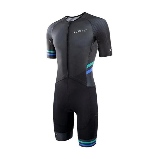 Tri-fit Terno de Triathlon Profissional Skinsuit Roupa de Corrida e Ciclismo Personalizável