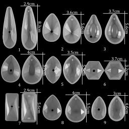 Formas Geométricas Silicone Moldes com Furo, Resina Epóxi Mold, DIY Artesanato, Fazer Jóias, Pingentes, Colar Acessórios, 9 Estilos - Image 2