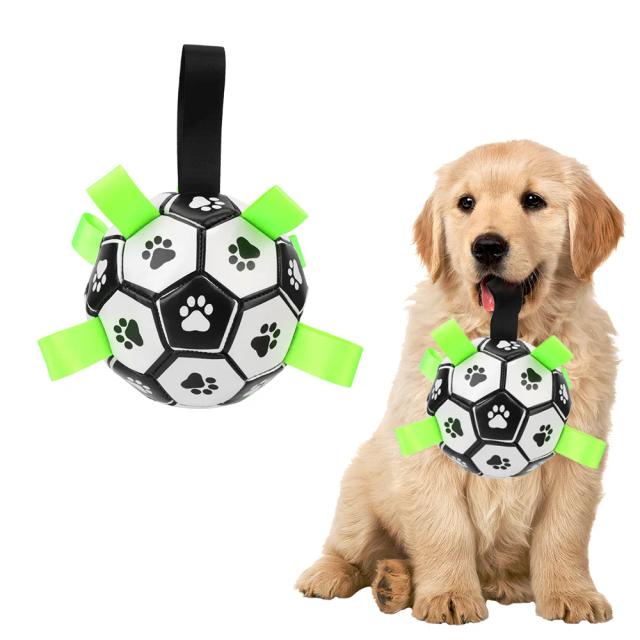 Brinquedos Interativos de Futebol para Cães: Bolas de Mastigar e Acessórios para Treinamento ao Ar Livre, 15 cm