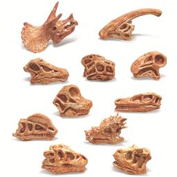 Crianças dinossauro crânio modelo jurássico fóssil crianças figuras de ação animais brinquedo simulação mini dinossauro conjunto educação brinquedos para menino - Image 2