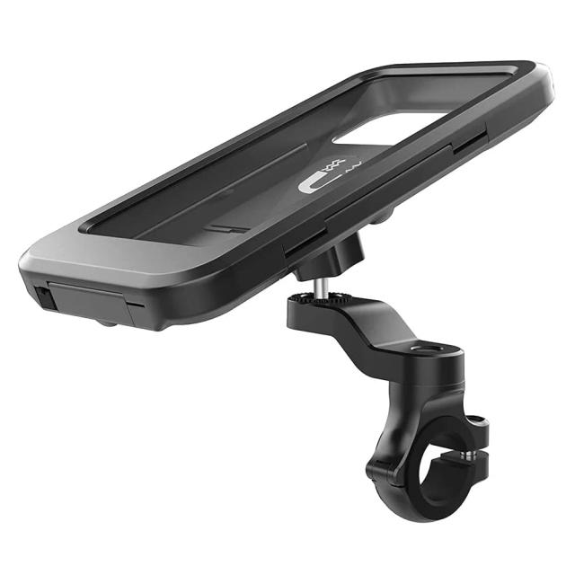 Suporte de Telefone à Prova d'Água para Bicicleta e Motocicleta - Montagem Prática no Guidão