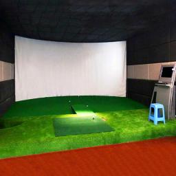 Tela da projeção do simulador do treinamento da bola do golfe, exposição do impacto, tela da projeção, prática interna do pano branco, 300x200cm - Image 2