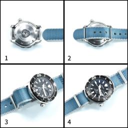 Nylon Tecido Watchbands para esportes do exército, cintos de segurança, alta qualidade, 20mm, 22mm - Image 4