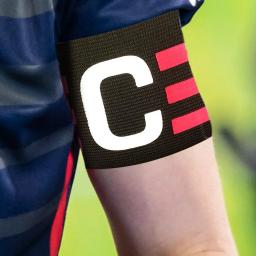 Futebol Capitão Braçadeira Arm Band Futebol Elastic Leader Competição Braçadeiras C Forma Futebol Treinamento Braçadeiras do Capitão - Image 2