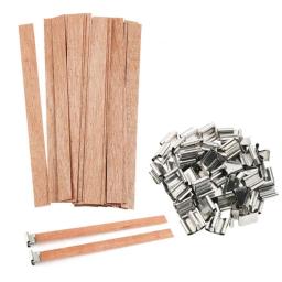 10 pçs diy pavio de cera de madeira, pavio de vela de madeira, chip de vela de madeira, pavio de cera de madeira, pavio de vela, pavio de madeira de cera de copo - Image 6