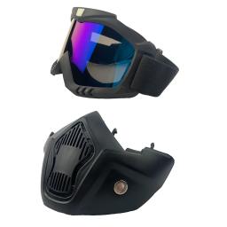 Windproof óculos de proteção com boca filtro, óculos de segurança, óculos, máscara, ao ar livre, esqui, snowboard, snowmobile, motocross - Image 4