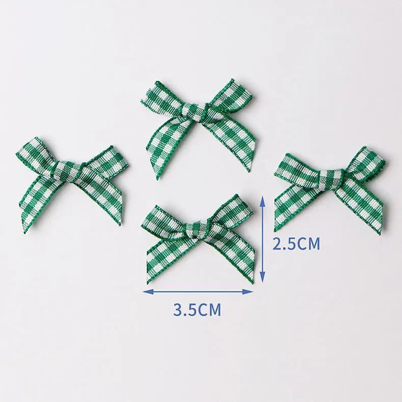 Laços de lacinhos diy, 50 peças 3.5cm cores artesanato presentes de casamento decoração laços de vestuário acessório de costura - Image 1