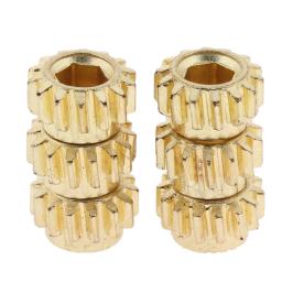 Peças e acessórios para guitarra dourada 6 peças, sintonizador, ponteiras de chave, máquina de engrenagens com buracos sextavados, 1:18 1:14 - Image 1