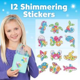 Big Gem Diamond Painting Sticker Kit para Meninos e Meninas, Artesanato de Arte, Mosaico Mágico, Dot Sticky Brinquedos, Unicórnio, Vida Marítima, 12 Criar, Presentes - Image 4