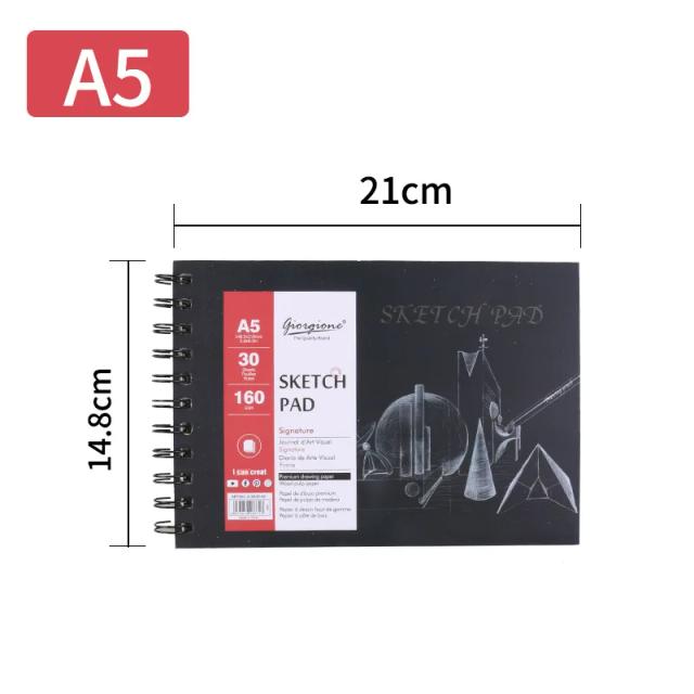 Conjunto de 30 Folhas de Papel de Aquarela para Desenho em Tamanhos A3/A4/A5 - Ideal para Lápis Coloridos e Material Escolar de Arte de Alta Qualidade