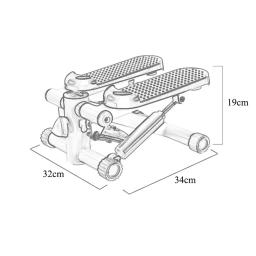 Mini esteira com pedal deslizante, escada hidráulica silenciosa, treino de escaladores, ginásio em casa, equipamentos de fitness, resistência ajustável - Image 6
