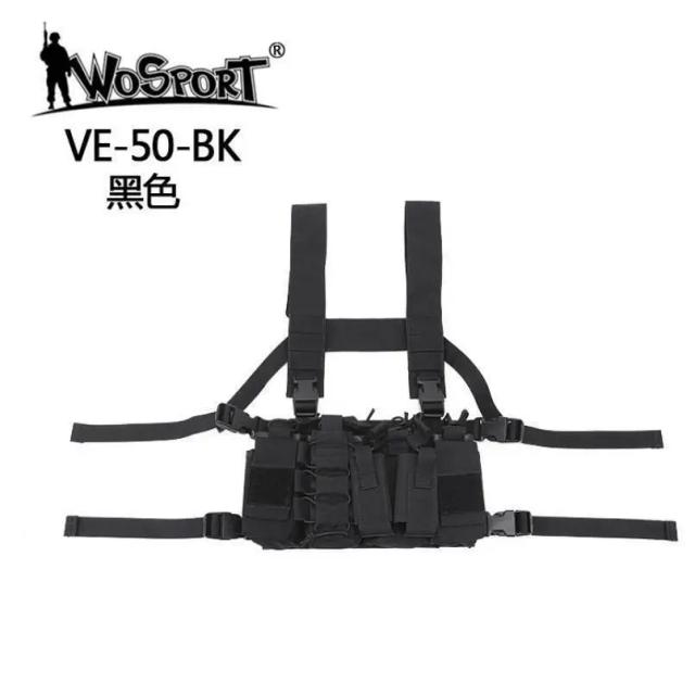 Colete de Equipamento Tático Leve com Bolsa para Paintball e Combate à Caça