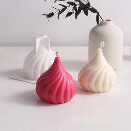 3d turbilhão vela molde moldes de silicone para diy artesanal artesanato cebola soja cera scented velas fazendo aromaterapia molde gesso - Image 1