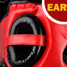 Capacete de boxe muay thai, protetor de cabeça com máscara, equipamento para treino de artes marciais, mma, muay thai, protetor de cabeça, novo - Image 4