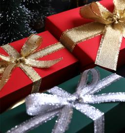 Papel de embrulho de presente, 2 peças, verde escura, vermelho, toque macio, decoração de presente, natal, ano novo, papel de embrulho - Image 1