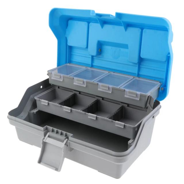 Estojo Multiuso Três Camadas para Equipamentos, Pesca, Ferramentas e Transporte
