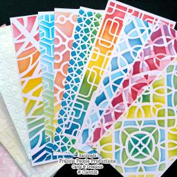 Estêncil de pintura para scrapbook, 10 peças, estêncil para decoração de parede do piso, do bolo, azulejos e decoração de artesanato - Image 2