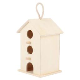 Pendurado Casa De Pássaro De Madeira, Criação De Gaiola, Caixa De Alimentação, Pingente Birdhouse, Jardim, Quintal, Varanda, Home Decor - Image 6
