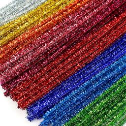 Hastes limpadoras de cachimbos 50/100 peças, hastes de brilho limpadores de cachimbo crianças brinquedos educacionais limpador de cachimbo colorido brinquedos artesanais diy suprimentos de artesanato - Image 2