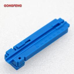 10 pces novo 2-em-1 ferramenta de fibra óptica cortador de linha da pele comprimento fixo descascador de pele dispositivo elétrico cabo de fibra comprimento fixador atacado - Image 6