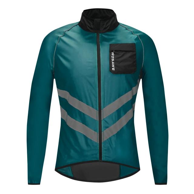Jacket WOSAWE de Alta Visibilidade para Ciclismo: Jaqueta Multifuncional e Impermeável para Estrada e MTB, à Prova de Vento e Rápido Secagem