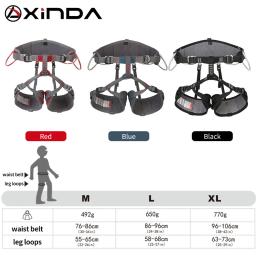 Xinda camping meia cinto de segurança escalada ao ar livre expandir o treinamento meio corpo arnês suprimentos de proteção equipamentos de sobrevivência - Image 4